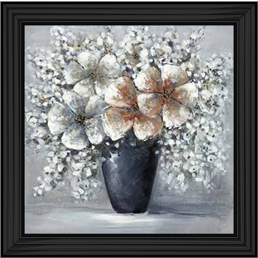FL579 White Flowers Vase