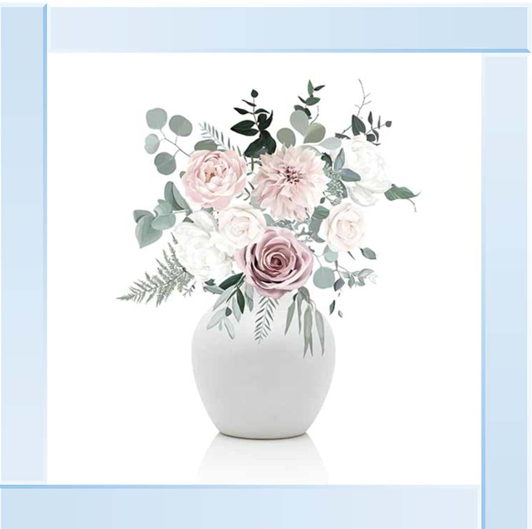 FL623 Vintage Pink Flower Vase