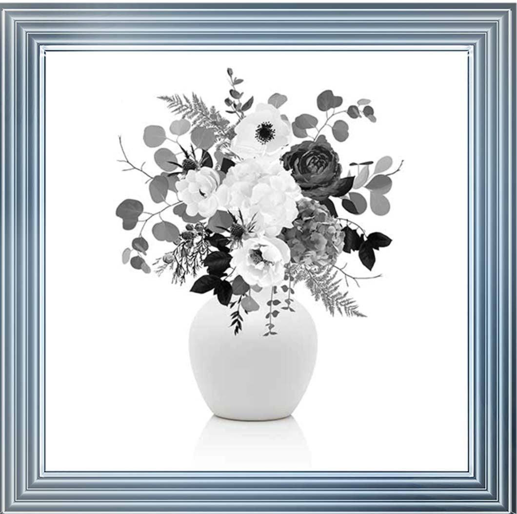 FL624-B&W Vintage Flower Vase