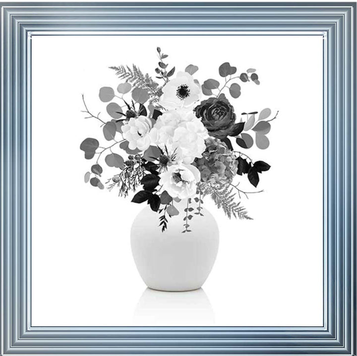 FL624-B&W Vintage Flower Vase