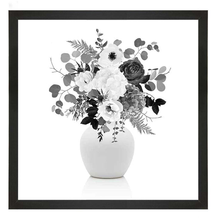 FL624-B&W Vintage Flower Vase