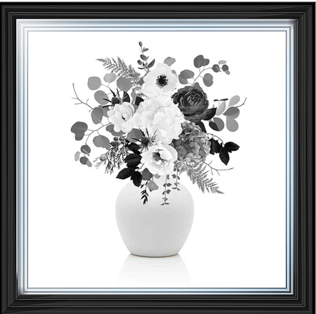 FL624-B&W Vintage Flower Vase