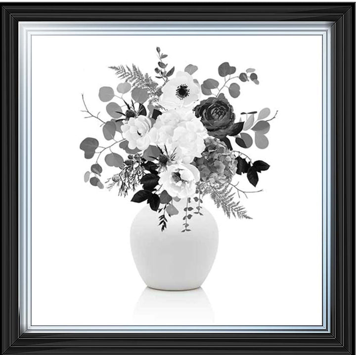 FL624-B&W Vintage Flower Vase