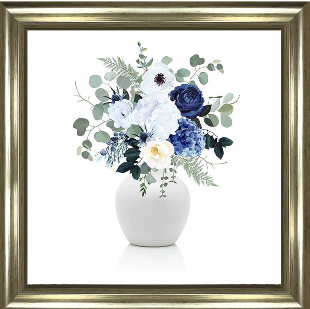 FL624-C Vintage Blue Flower Vase