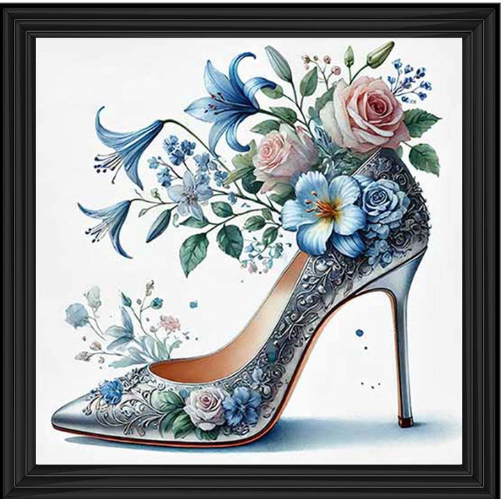 FS1024 Blue Floral Shoe