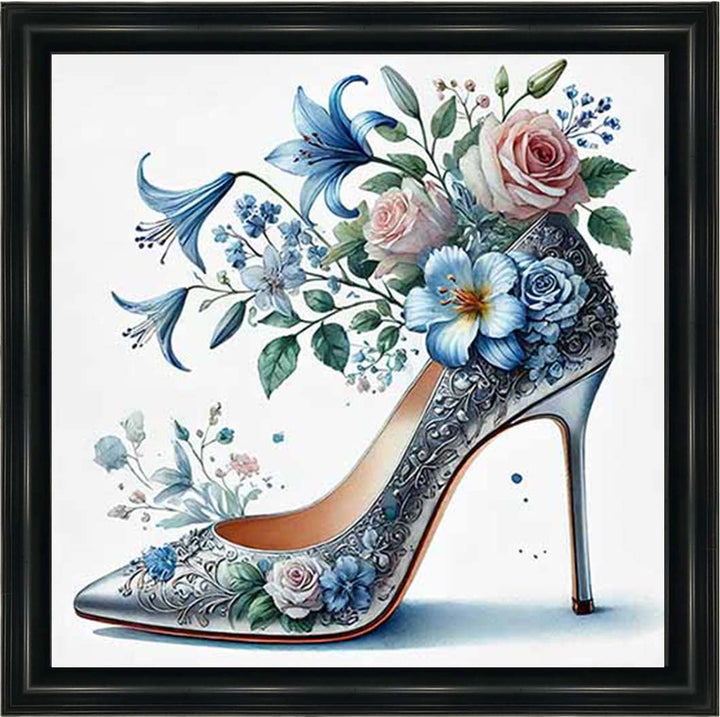FS1024 Blue Floral Shoe