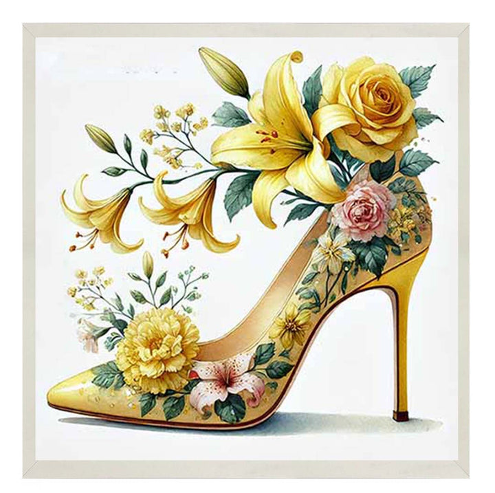 FS1025 Yellow Floral Shoe