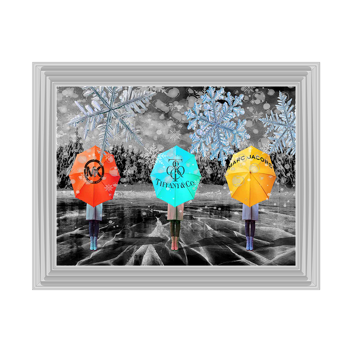 FS671 Standing On Ice Fashion Umbrellas