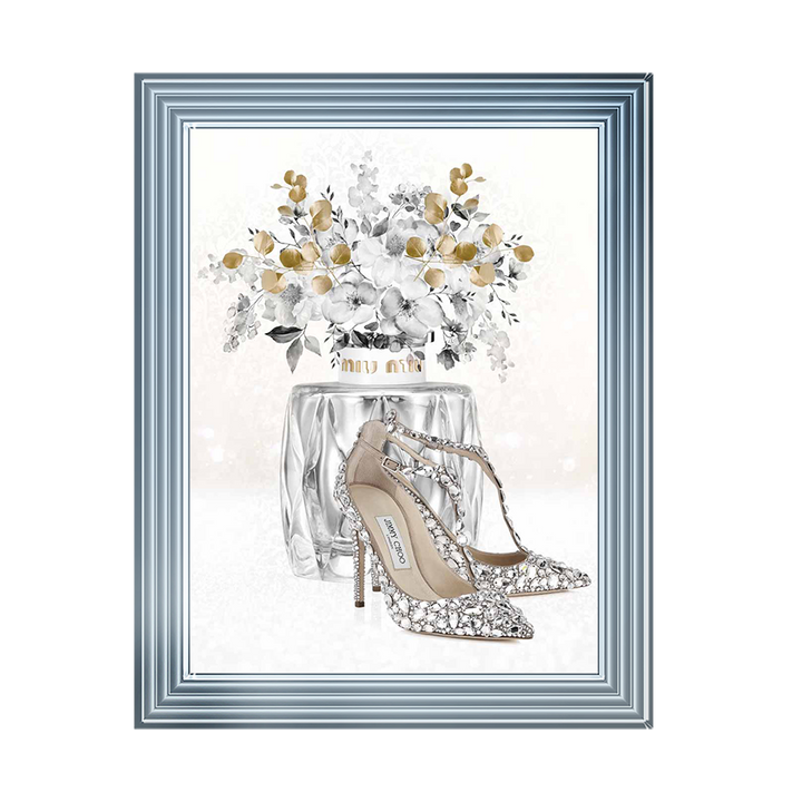 Silver Stilettos and Perfume