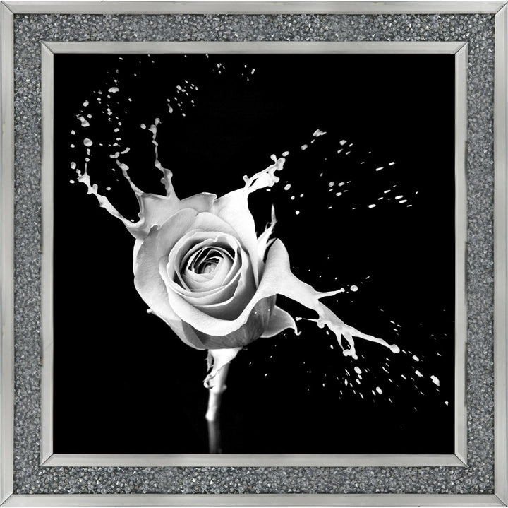 FL015 Rose Splash Black