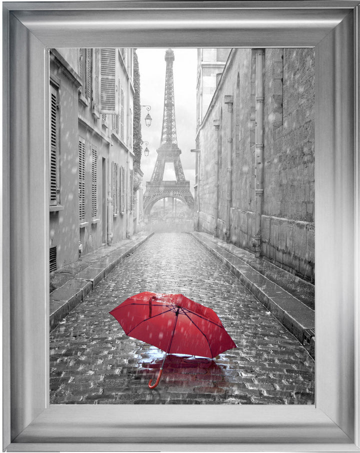 CY011 Parisienne Street Red Umbrella