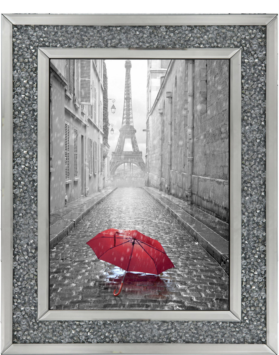 CY011 Parisienne Street Red Umbrella