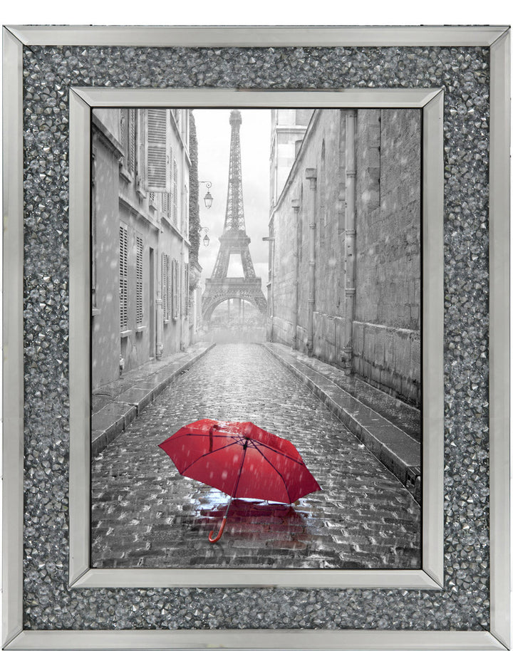 CY011 Parisienne Street Red Umbrella