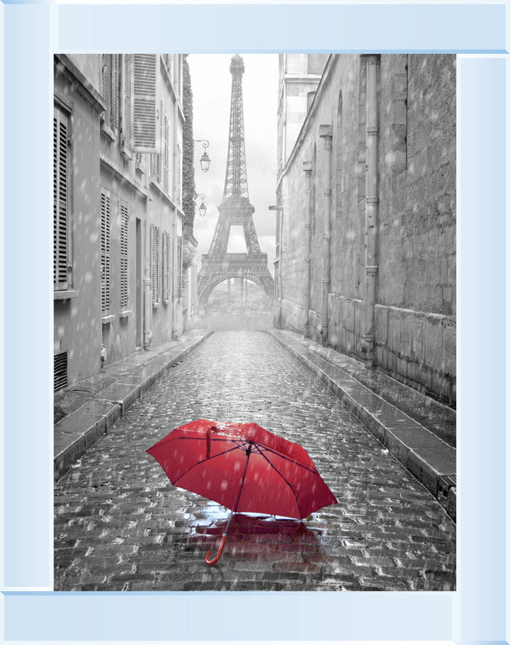 CY011 Parisienne Street Red Umbrella