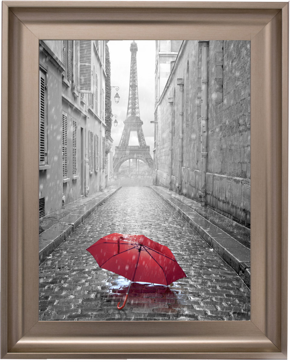 CY011 Parisienne Street Red Umbrella