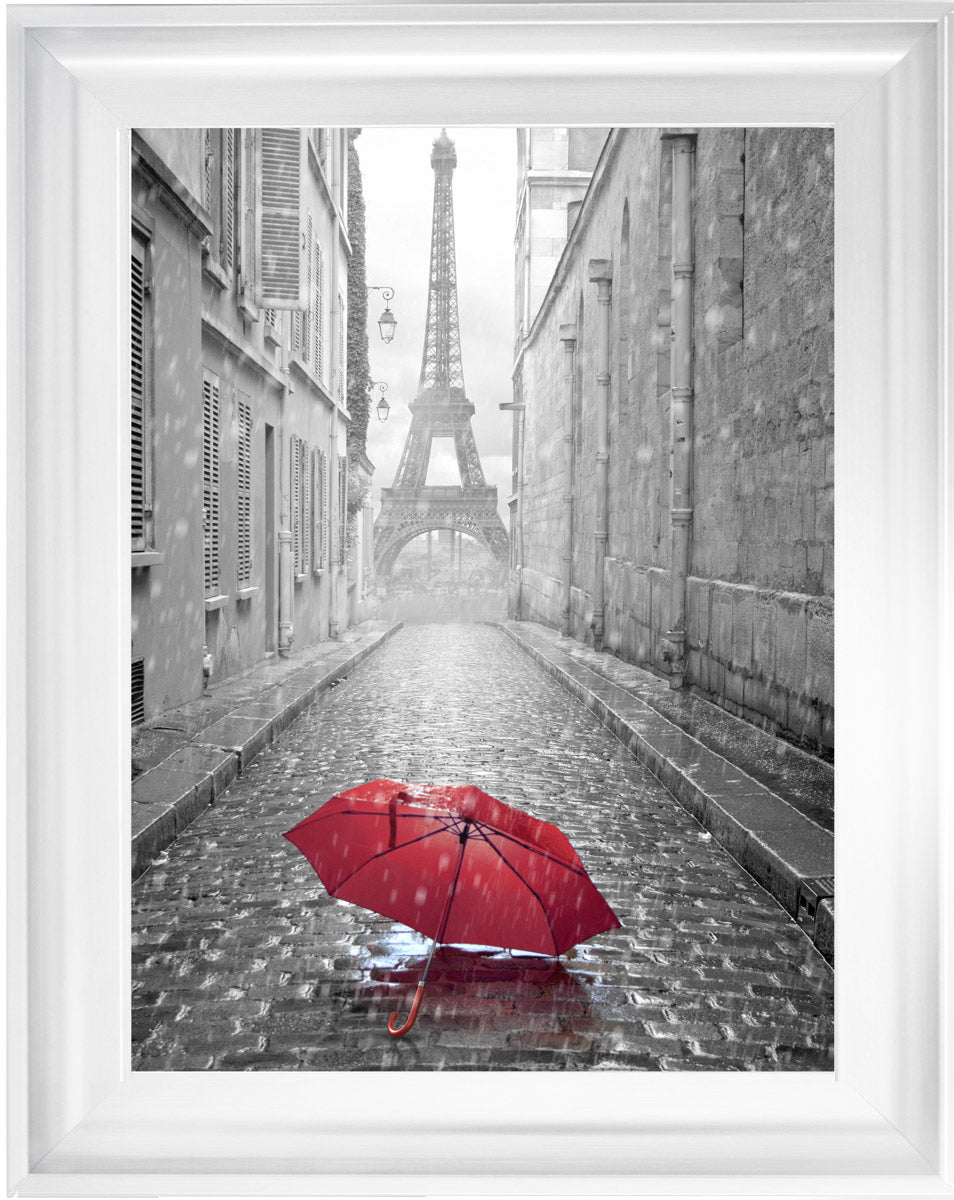 CY011 Parisienne Street Red Umbrella