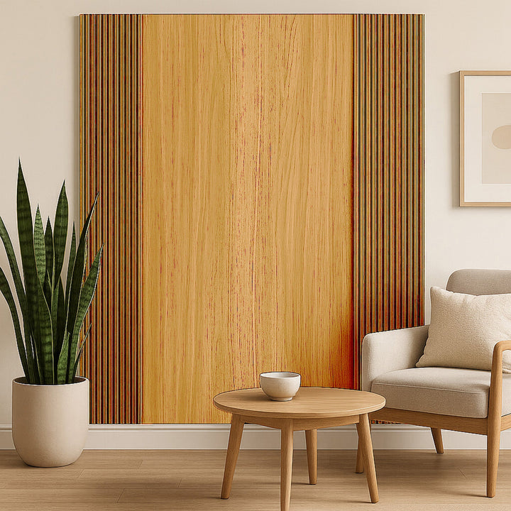 WPC Wood Effect Flat Style Wall Panels - (Set of 4)
