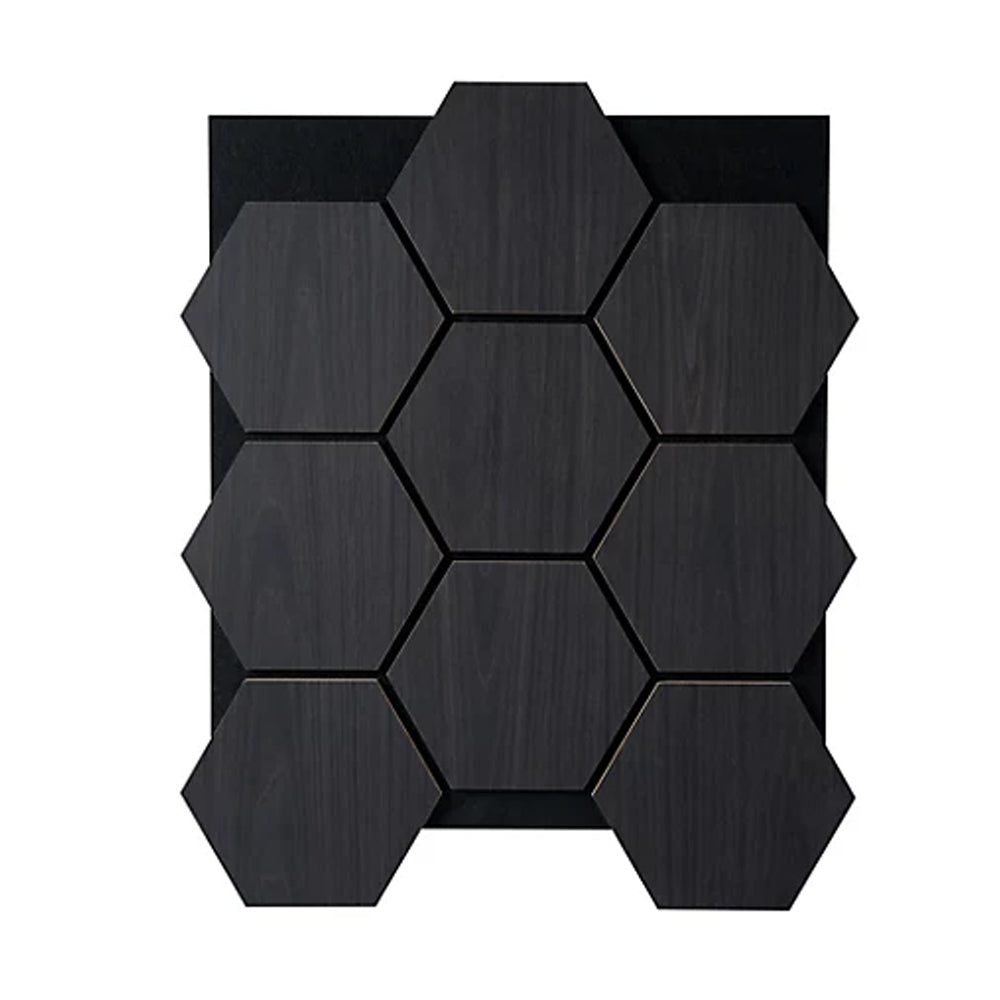 Hexagon Wood Acoustic Wall Panels - (Set of 4)