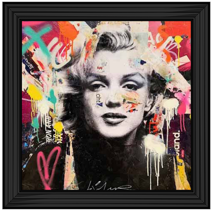 IC218 Marilyn Monroe Graffiti Art ||