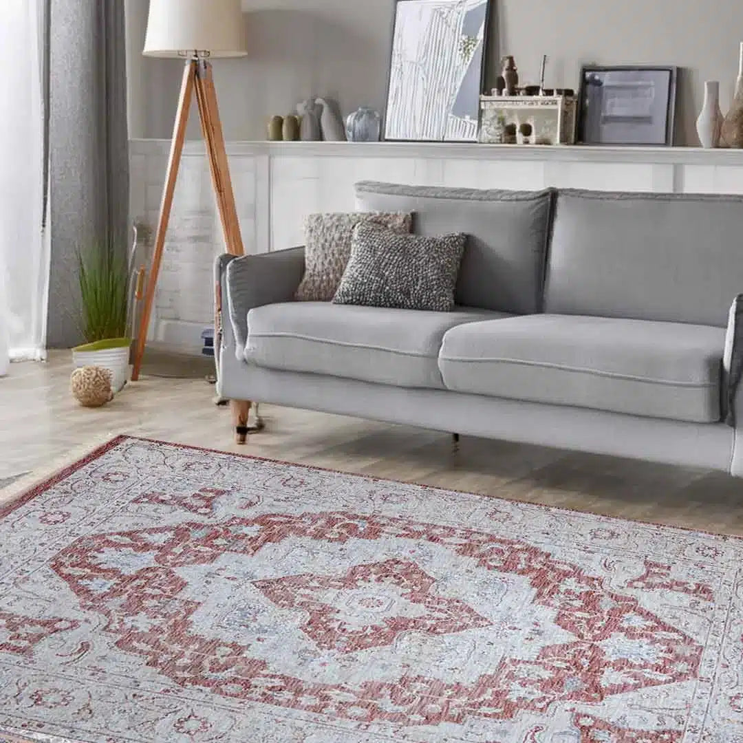 Emerald Rustique Rug - 2301A-ROSE/ROSE