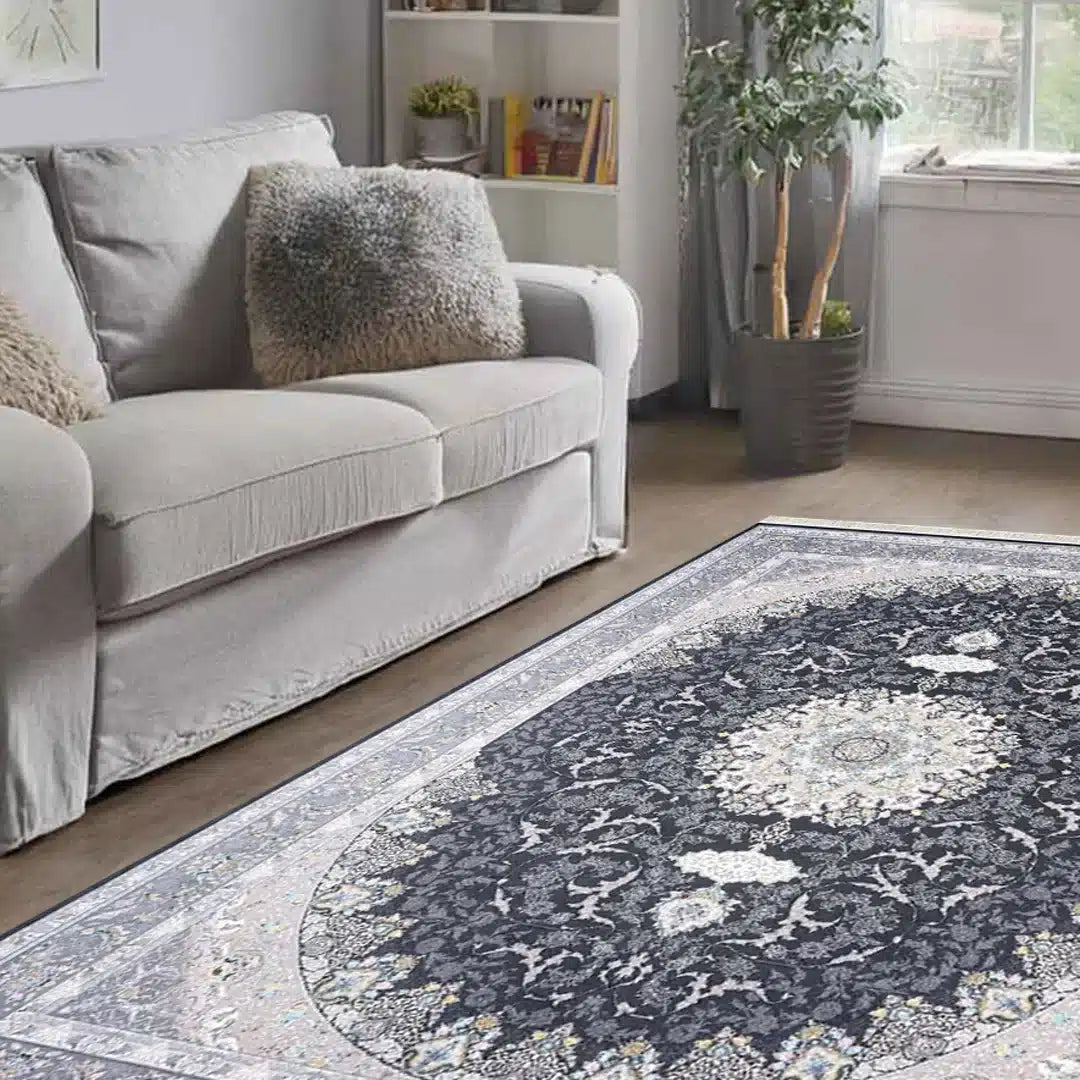 Amatis Sara Navy Blue Rug - A-132