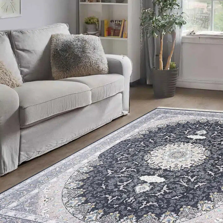 Amatis Sara Navy Blue Rug - A-132