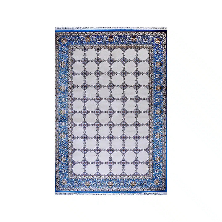 Bukhara Blue Beige Elegance Rug