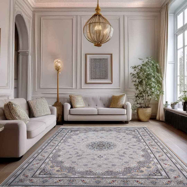 Emerald Mahan Cream Rug - E-161