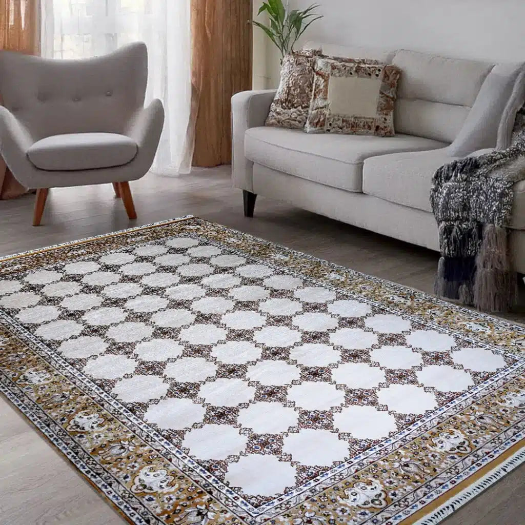 Bukhara Hardal Beige Elegance Rug