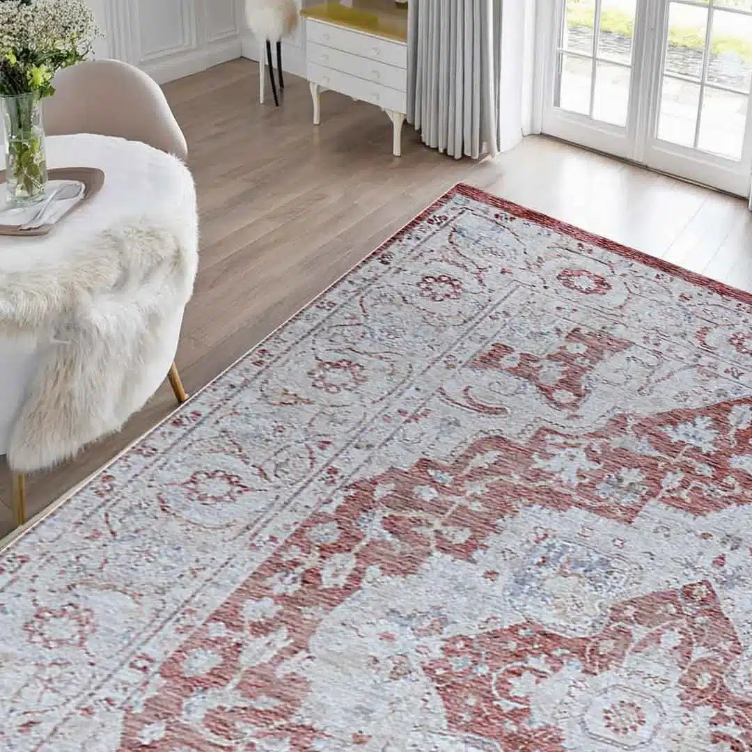 Emerald Rustique Rug - 2301A-ROSE/ROSE