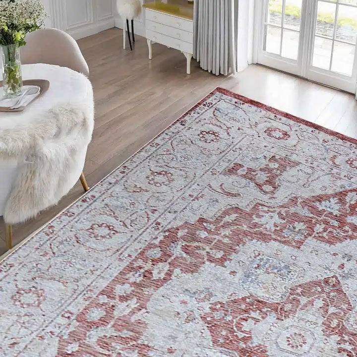 Emerald Rustique Rug - 2301A-ROSE/ROSE