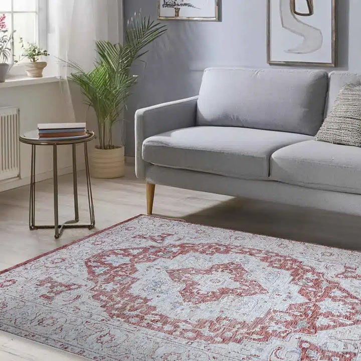 Emerald Rustique Rug - 2301A-ROSE/ROSE