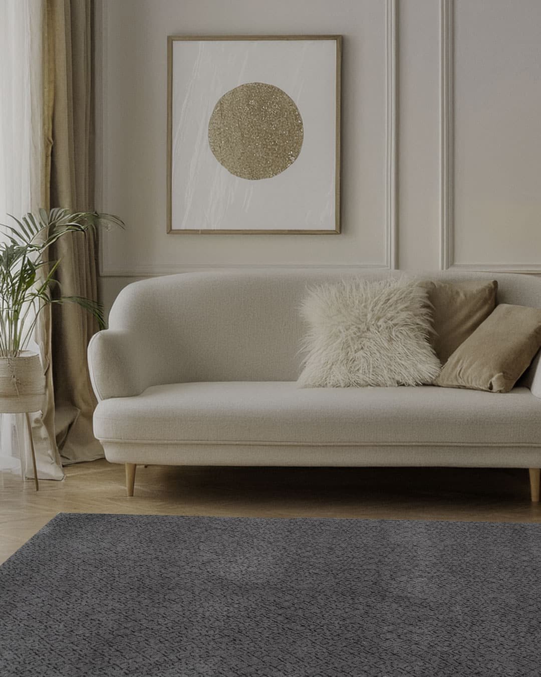 Anthracite Textured Rug