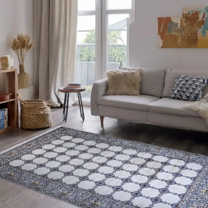 Bukhara Grey Beige Elegance Rug