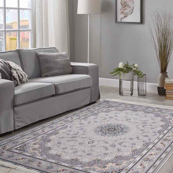 Emerald Mahan Cream Rug - E-161