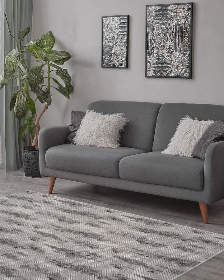 Washable Modern Textured Rug