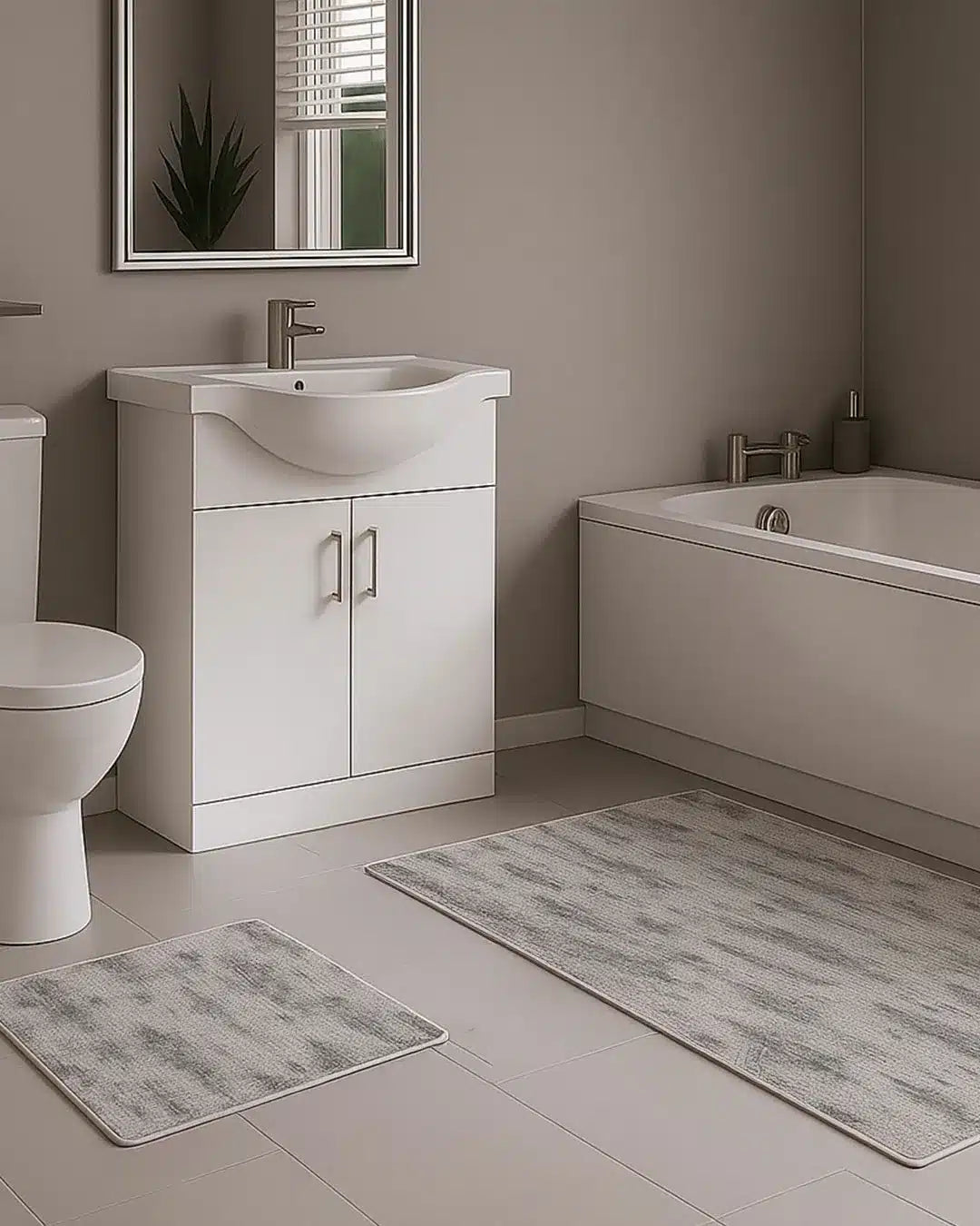 Washable Modern Textured Rug