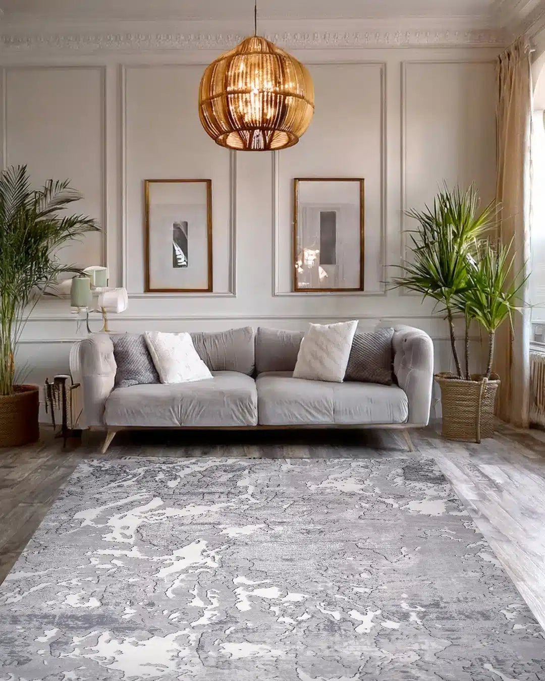 Ruby Abstract Marble Rug