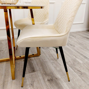 Luna Velvet Dining Chair - In multiple colours