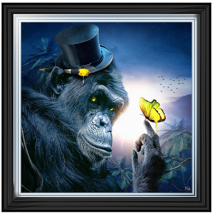 MD229 Pop Art Yellow eyed Gorilla  (Moki)
