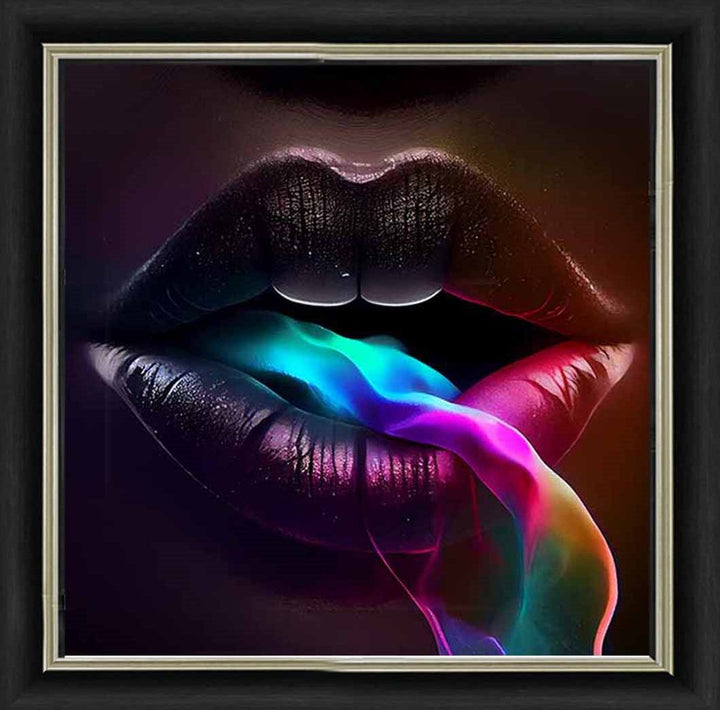 MD391 Rainbow Smoking Lips