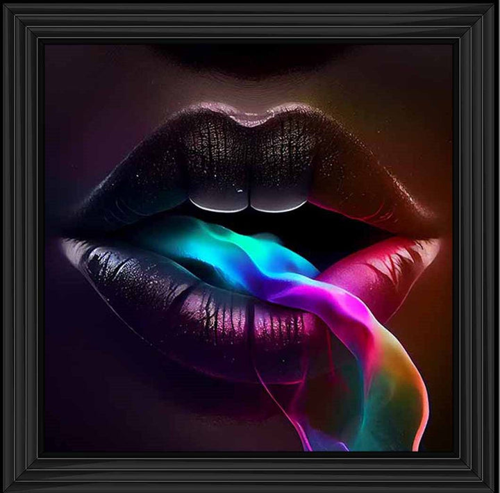 MD391 Rainbow Smoking Lips