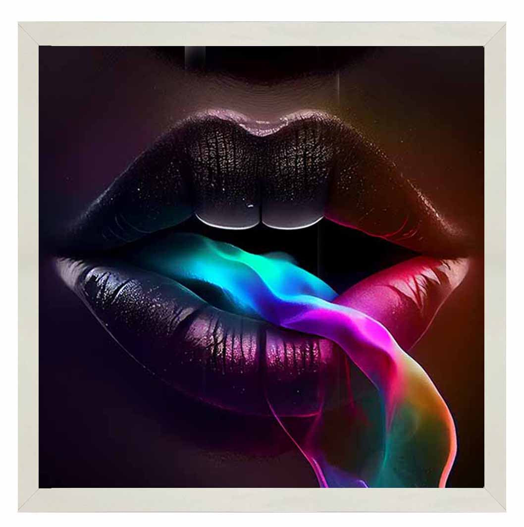 MD391 Rainbow Smoking Lips