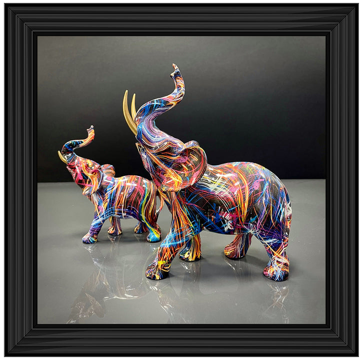 MD416 GRAFFITE ELEPHANT