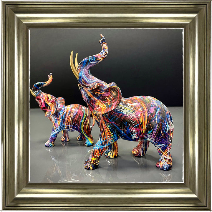 MD416 GRAFFITE ELEPHANT