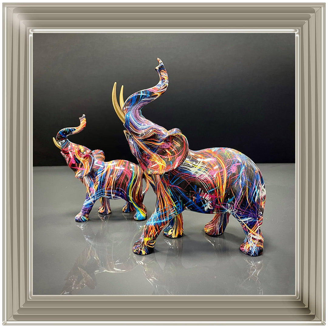 MD416 GRAFFITE ELEPHANT