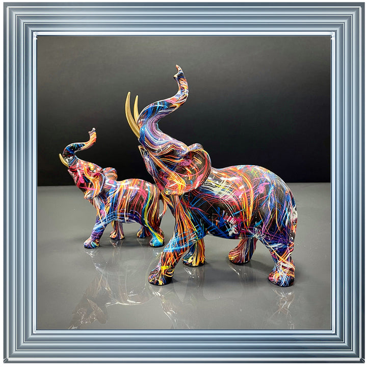 MD416 GRAFFITE ELEPHANT