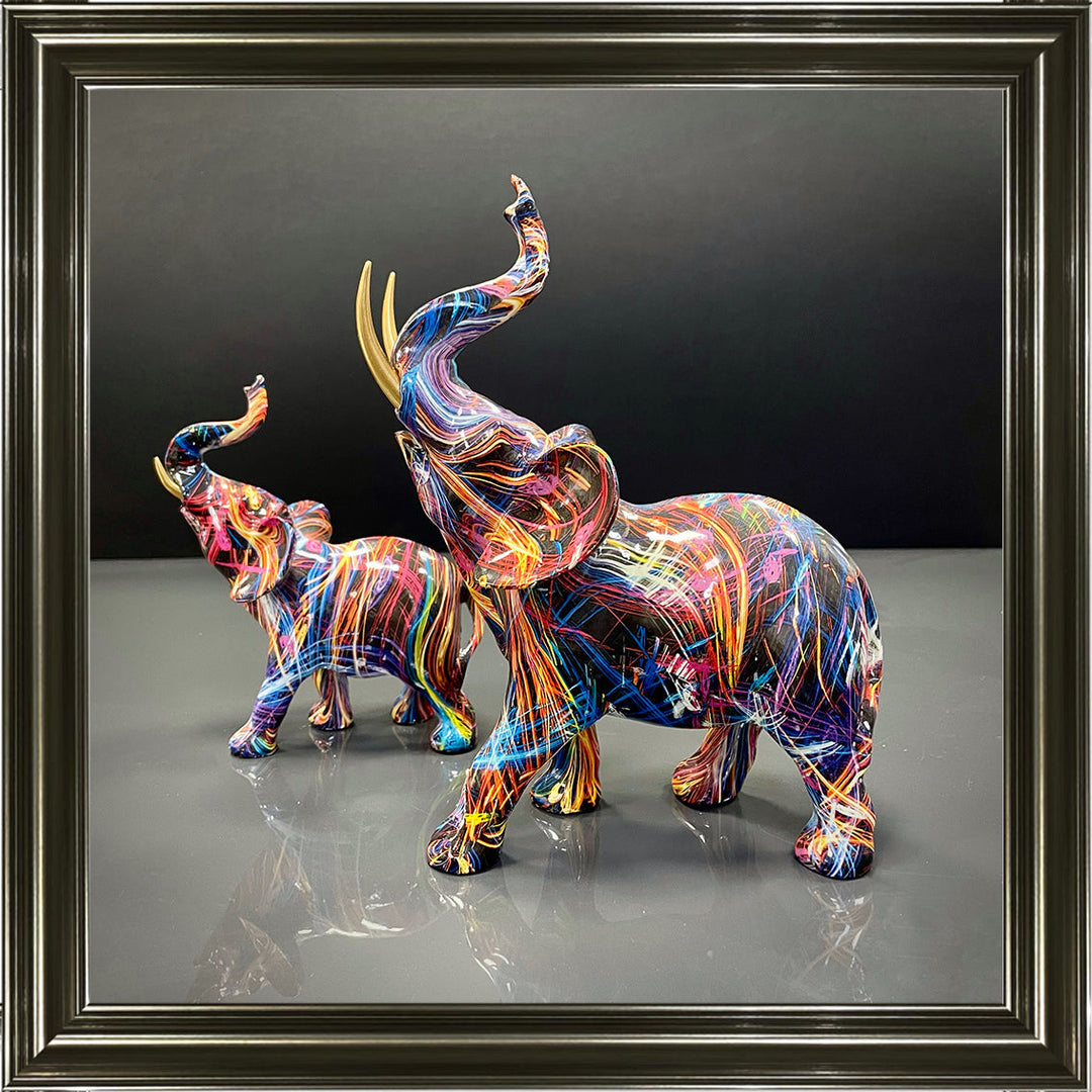 MD416 GRAFFITE ELEPHANT
