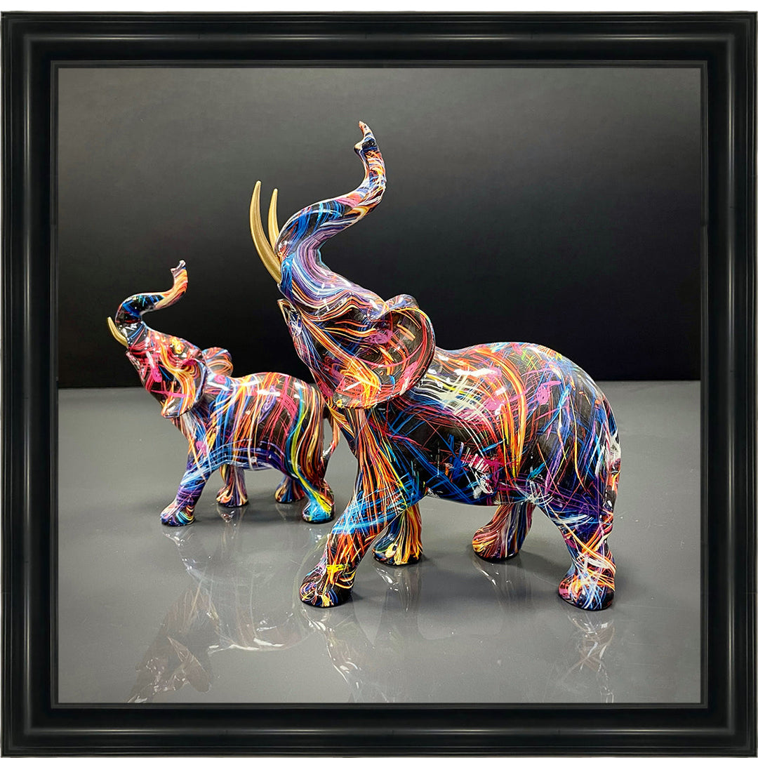 MD416 GRAFFITE ELEPHANT