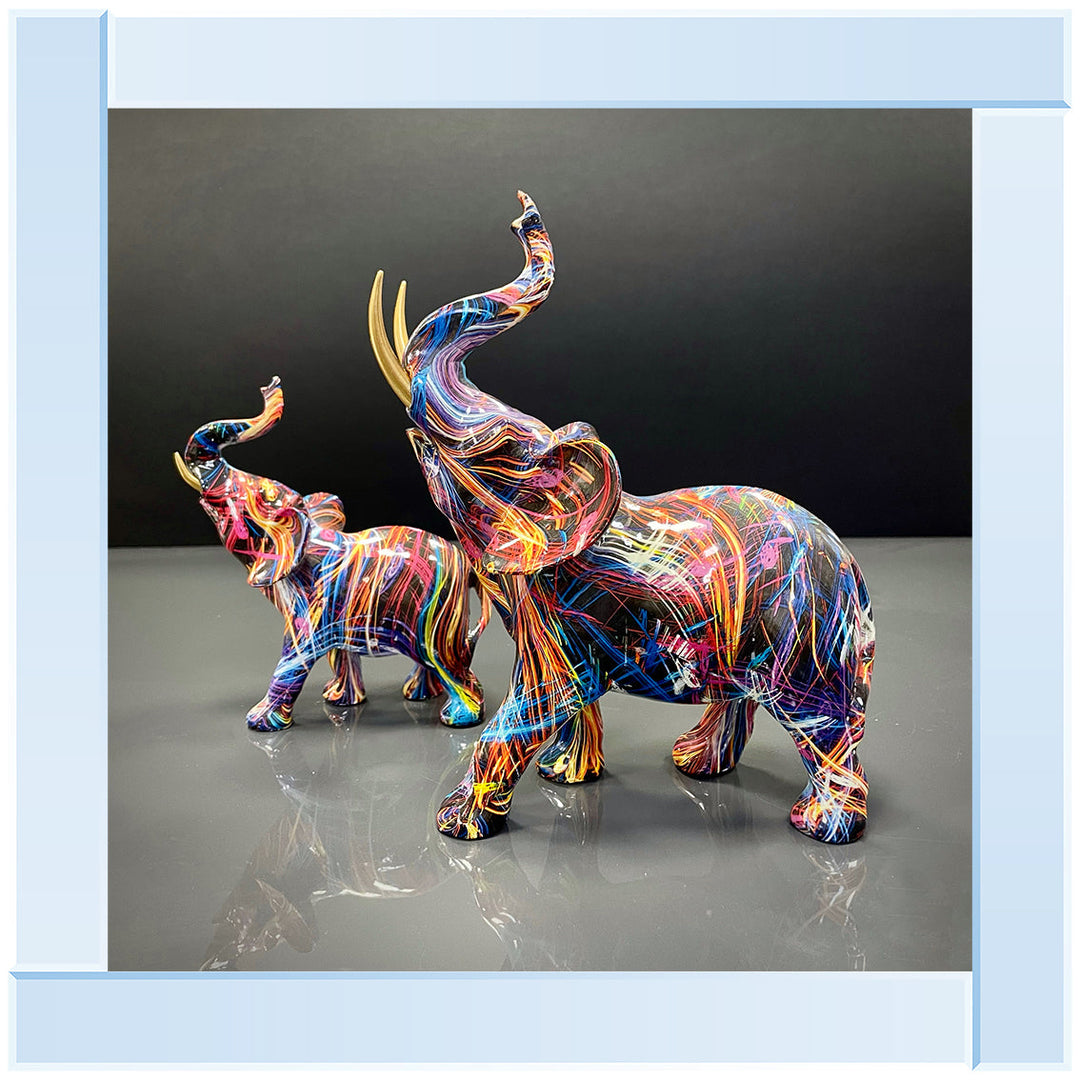 MD416 GRAFFITE ELEPHANT